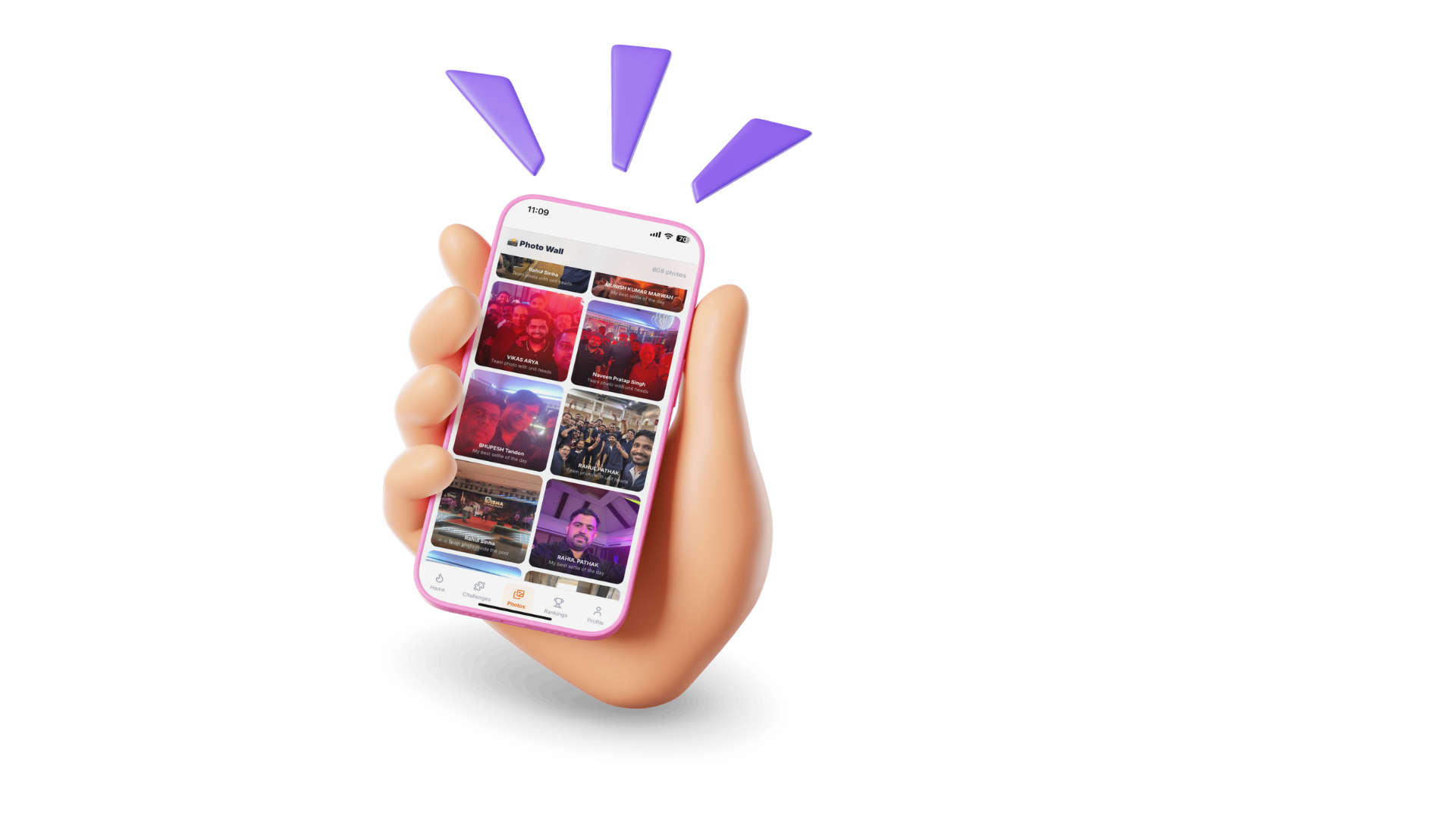 RallyPoint Quests Wall of Fame mobile screen